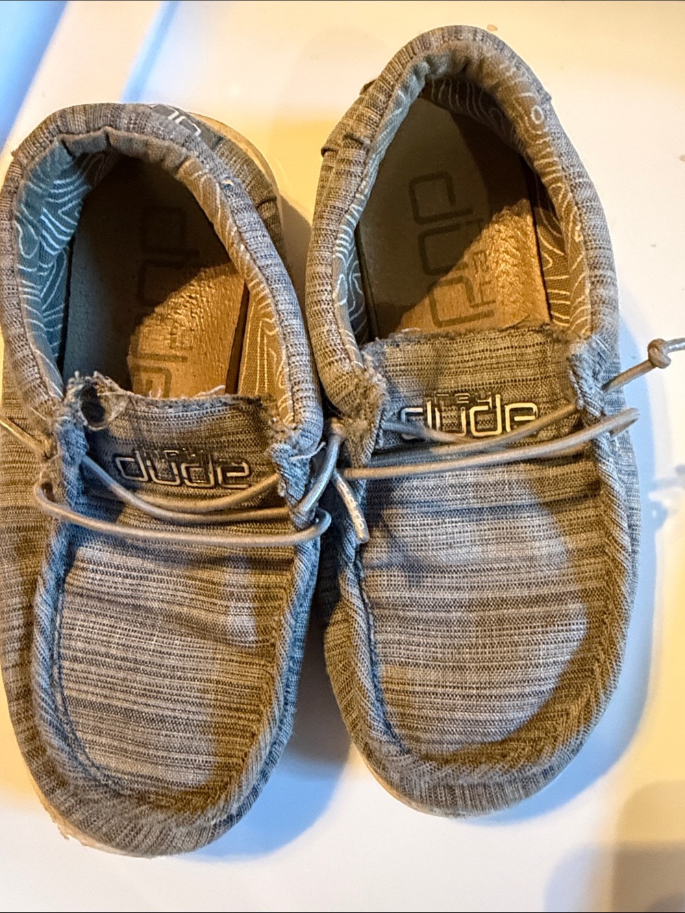 Hey Dude Slip-On Canvas Shoes in Gray